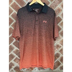 Under Armour Mens The Playoff Polo 2.0 Shirt Mens Size XL Black Venom Red Golf